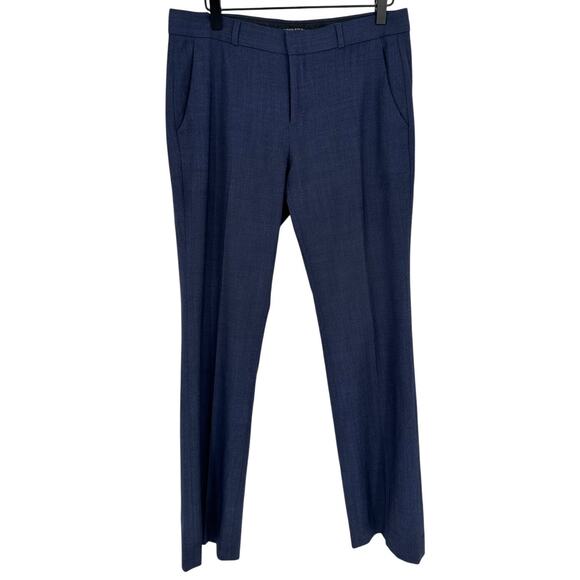 Banana Republic Logan Blue Straight Leg Trouser Pants Workwear Office Business 4 - Picture 1 of 9